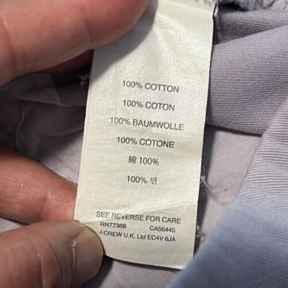 J. Crew Womens Chino Flat Front Slash Pocket Purple Chino Pants Size 6 - Picture 7 of 12